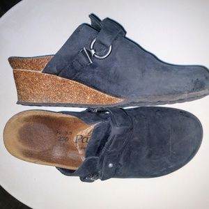 Birkenstock papillio clogs 36 narrow with wedge